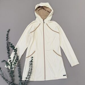 Athleta Cream Hooded Jacket